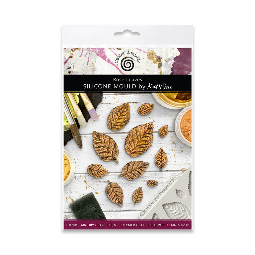 Cosmic Shimmer Rose Leaves Silicone Mould ce0050-cs