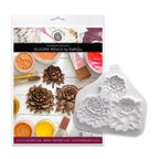 Cosmic Shimmer Sculpted Peonies Silicone Mould ce0172-cs