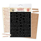 Cosmic Shimmer Sentiment Snippets Words to Treasure 12-cds19wt1