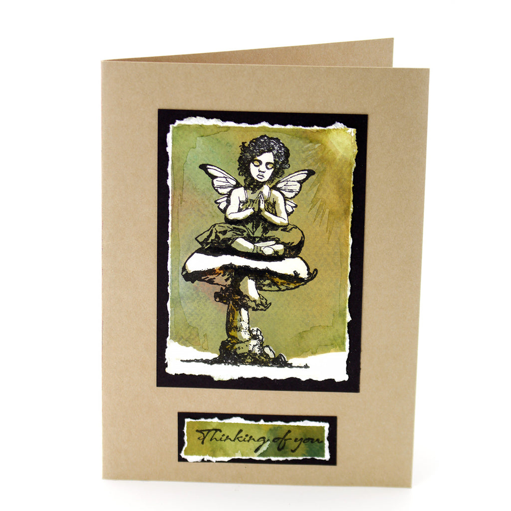 Cosmic Shimmer Thinking of You Cling Stamps 07-0082-as toadstool