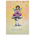 Cosmic Shimmer Thinking of You Cling Stamps 07-0082-as toadstool fairy