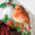 Cosmic Shimmer Winter Robin Silicone Mould ce0168-cs detail of bird on a branch