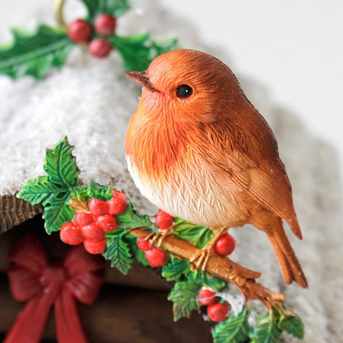 Cosmic Shimmer Winter Robin Silicone Mould ce0168-cs detail of bird on a branch