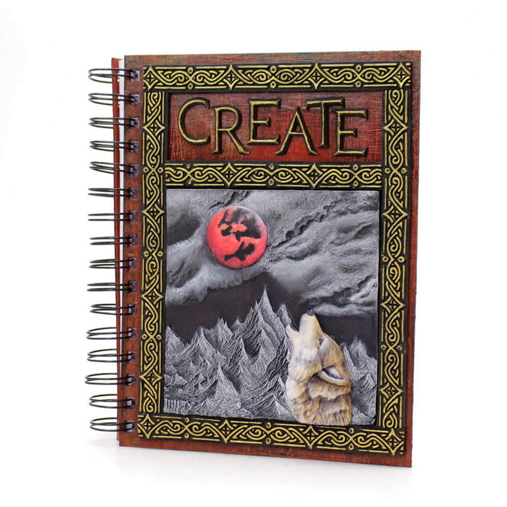 Cosmic Shimmer Wolf Moon Silicone Mould cf0078-cs create notebook