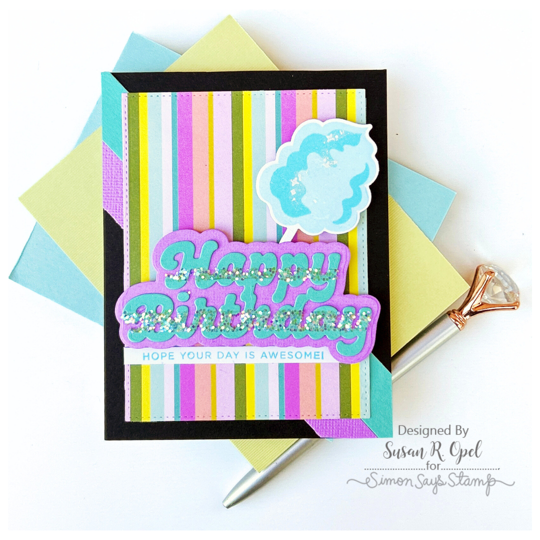 Simon Says Stamp Sweet Wishes Collection I Want It All Stamps and Coordinating Dies set881sd