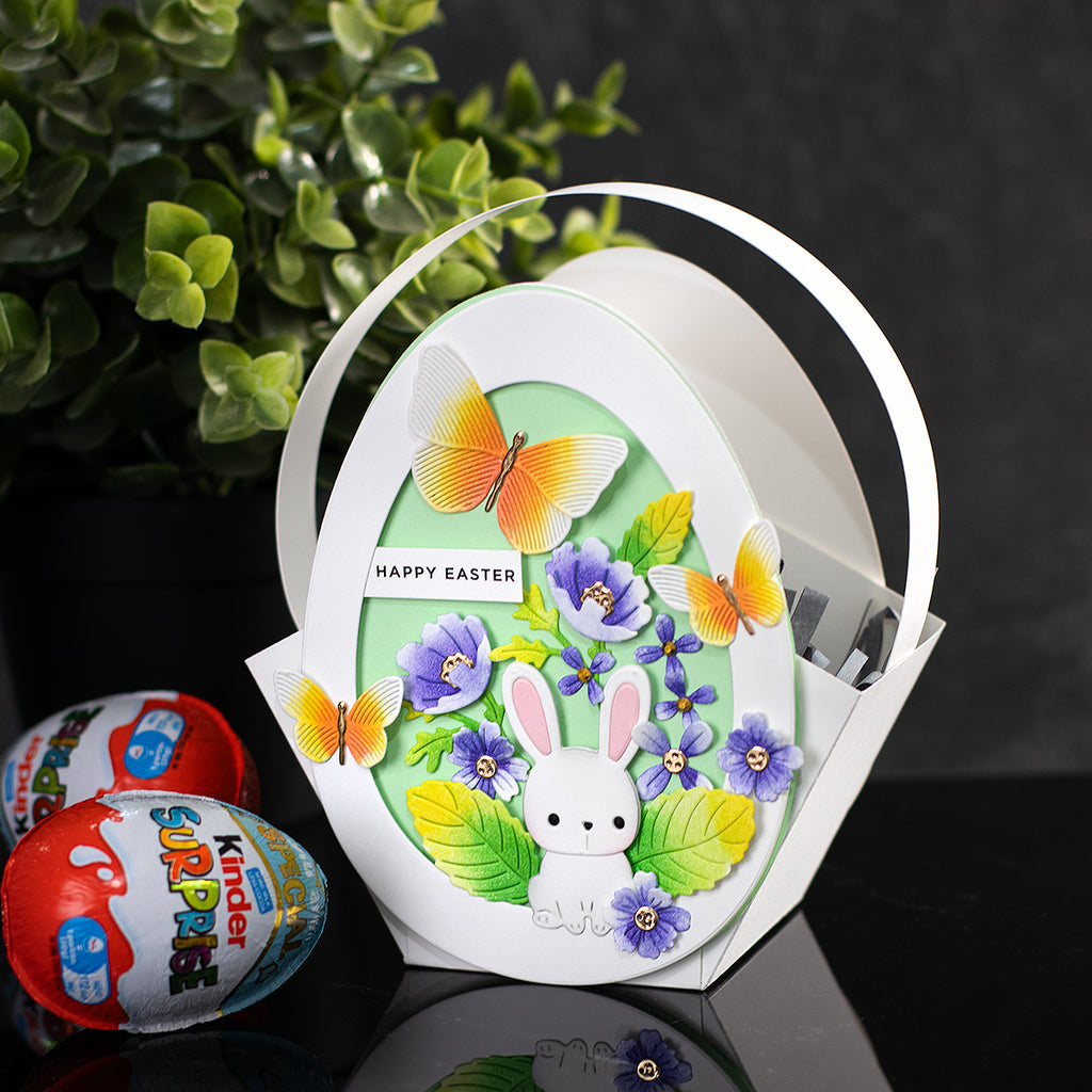 Simon Says Stamp Country Basket Bouquet Wafer Dies s1130 Beautiful Moments Easter Basket