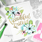 Simon Says Stamp Country Basket Bouquet Wafer Dies s1130 Beautiful Moments Friend Card