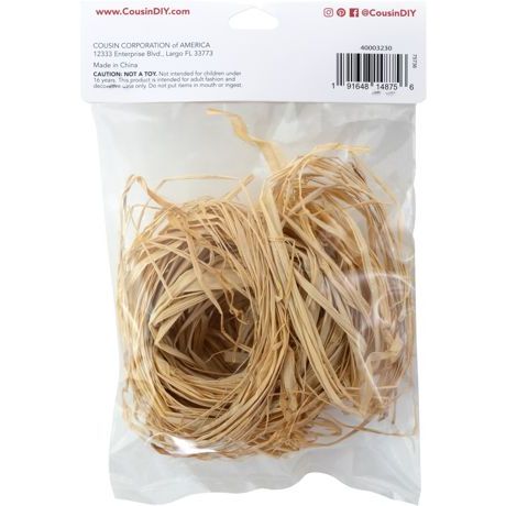 Cousin DIY Natural Raffia back