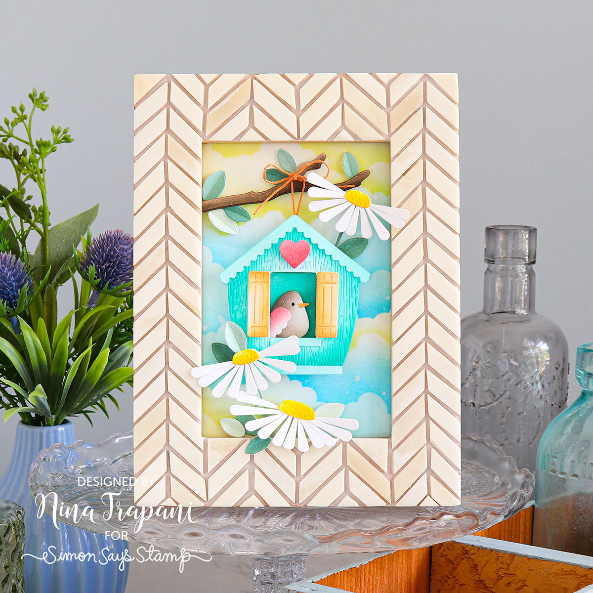 Simon Says Stamp Cozy Birdhouse Wafer Dies s987 Friend Like You Sweet Birdie Frame | color-code:ALT04