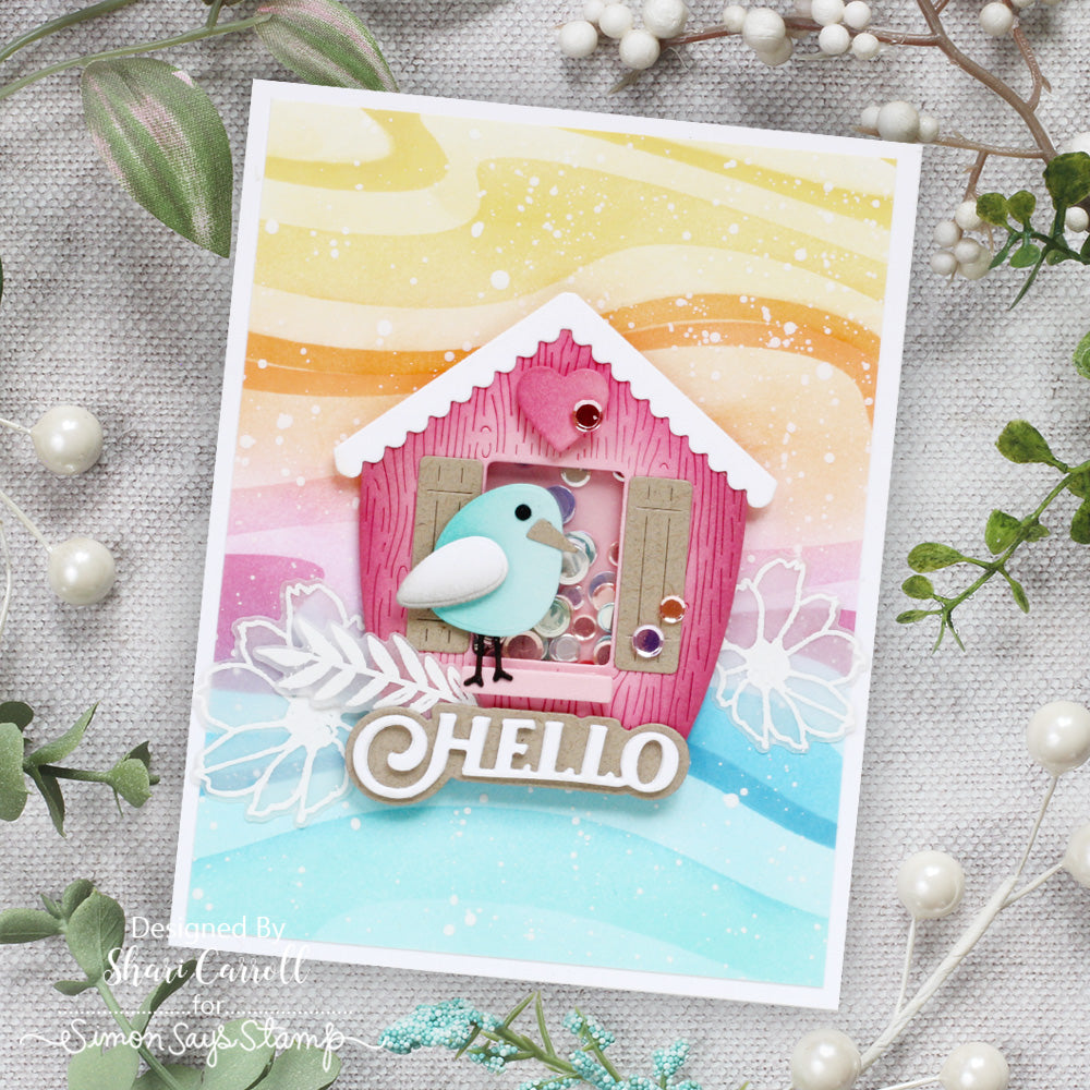 Simon Says Stamp Cozy Birdhouse Wafer Dies s987 Friend Like You Hello Card | color-code:ALT02