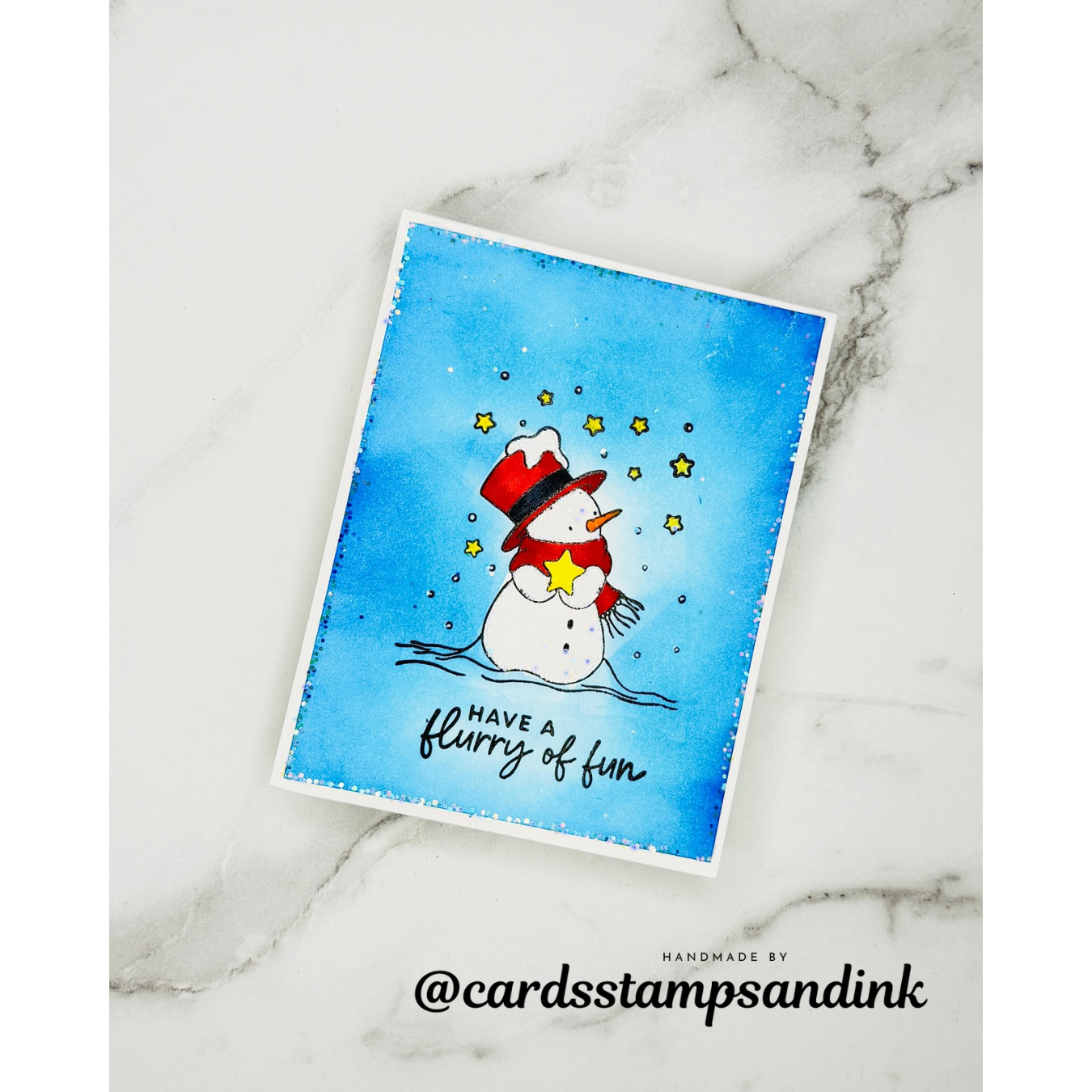 Simon Says Clear Stamps Cozy in the Cold 2334ssc And Everything Nice Merry Christmas Card