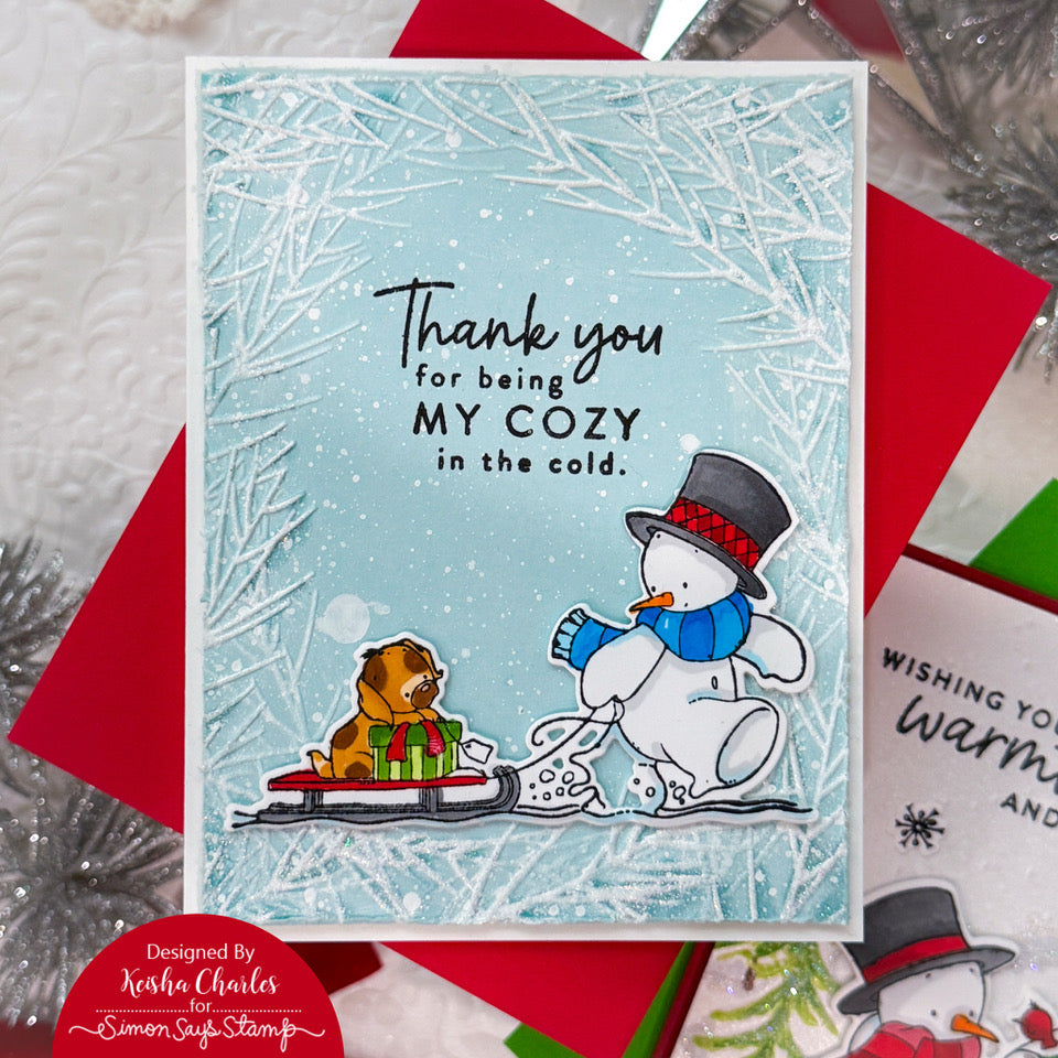 Simon Says Stamps and Dies Cozy in the Cold set1088cc And Everything Nice Christmas Card | color-code:ALT06