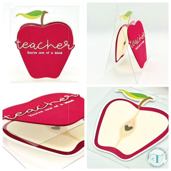 Trinity Stamps Apple Core 6 x 6 Stencil tss-072 See Through Card