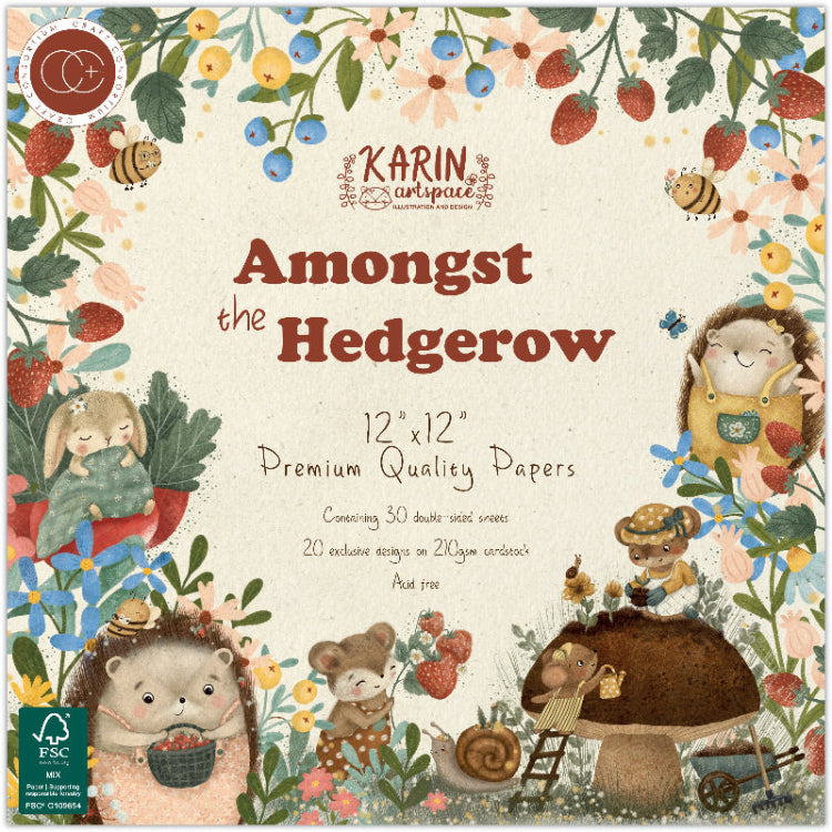 Craft Consortium Amongst the Hedgerow 12 x 12 inch Paper Pad ccpad048