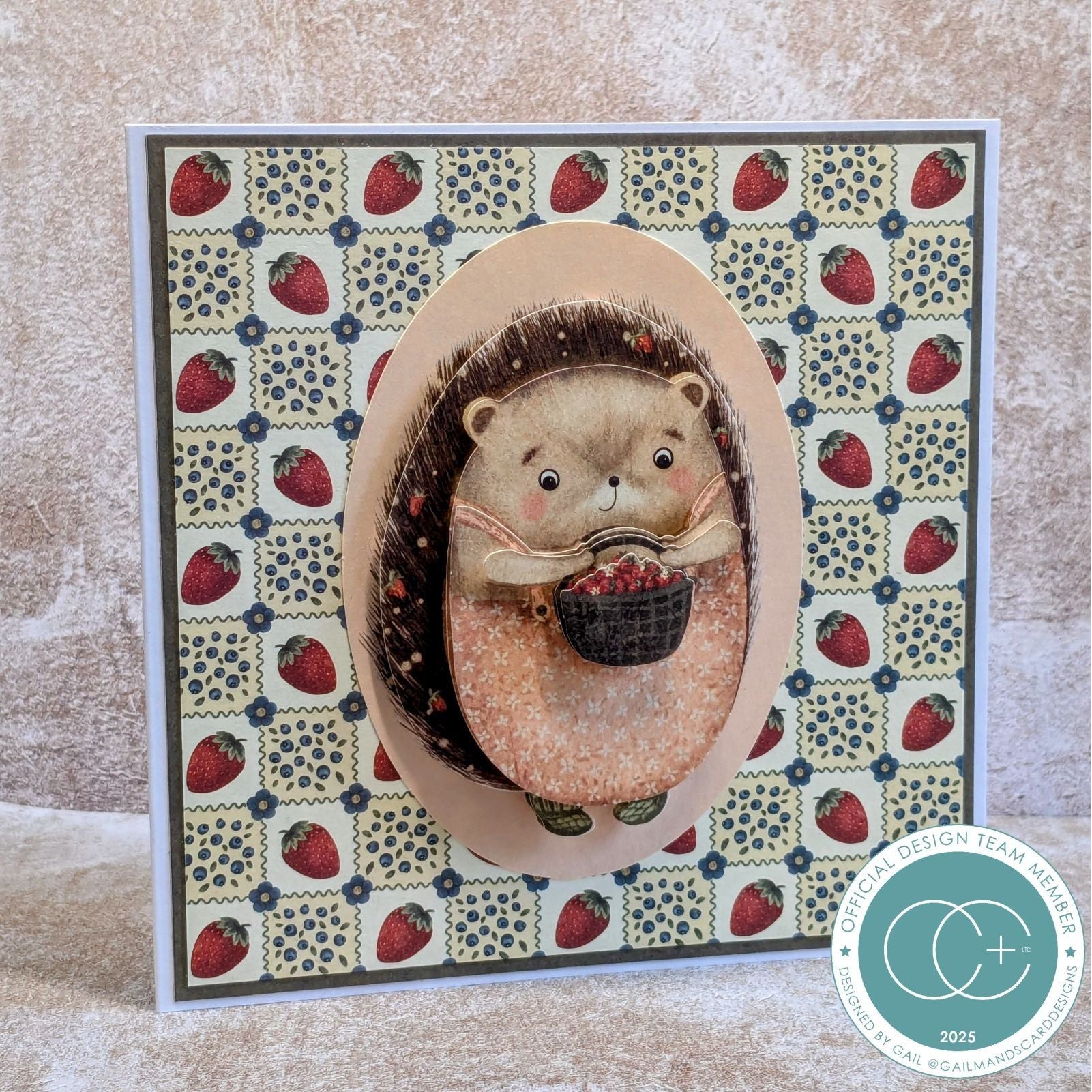 Craft Consortium Amongst the Hedgerow 12 x 12 inch Paper Pad ccpad048 hedgehog