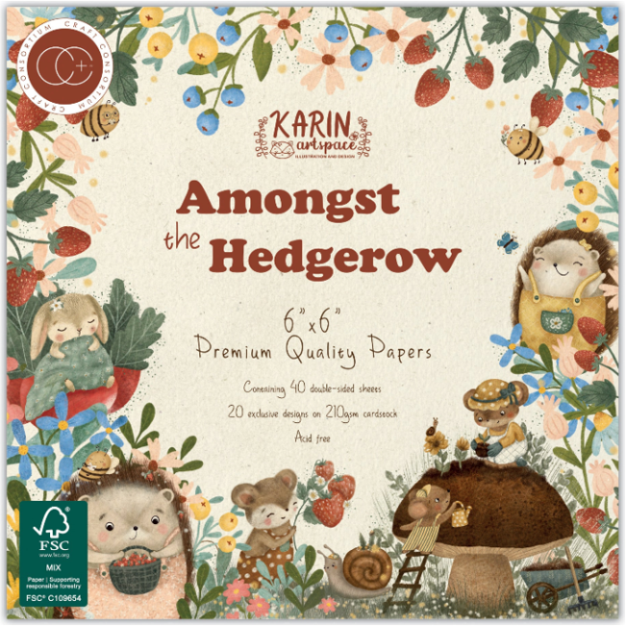 Craft Consortium Amongst the Hedgerow 6 x 6 inch Paper Pad ccpad048b