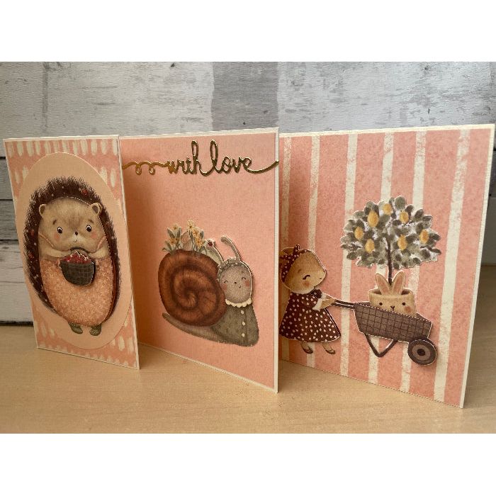 Craft Consortium Amongst the Hedgerow 8.5 x 11 inch Paper Pad ccpad048c with love