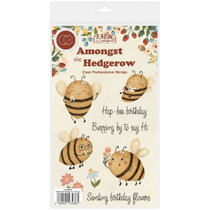 Craft Consortium Amongst the Hedgerow Buzzing Clear Stamps ccstmp098