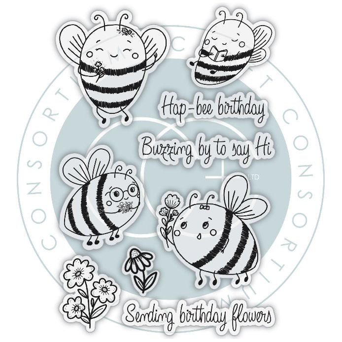 Craft Consortium Amongst the Hedgerow Buzzing Clear Stamps ccstmp098 product image