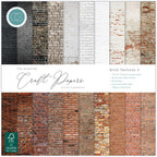 Craft Consortium Brick Textures 2 12 x 12 inch Paper Pack ccepad042