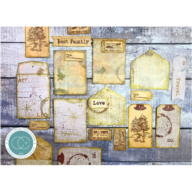 Craft Consortium Bubble Wrap Clear Stamp ccetmp011 note cards