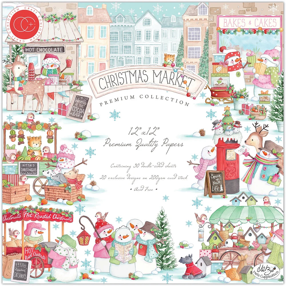 Craft Consortium Christmas Market 12 x 12 Paper Pad ccppad046