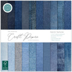 Craft Consortium Denim Textures 12 x 12 inch Paper Pack ccepad044