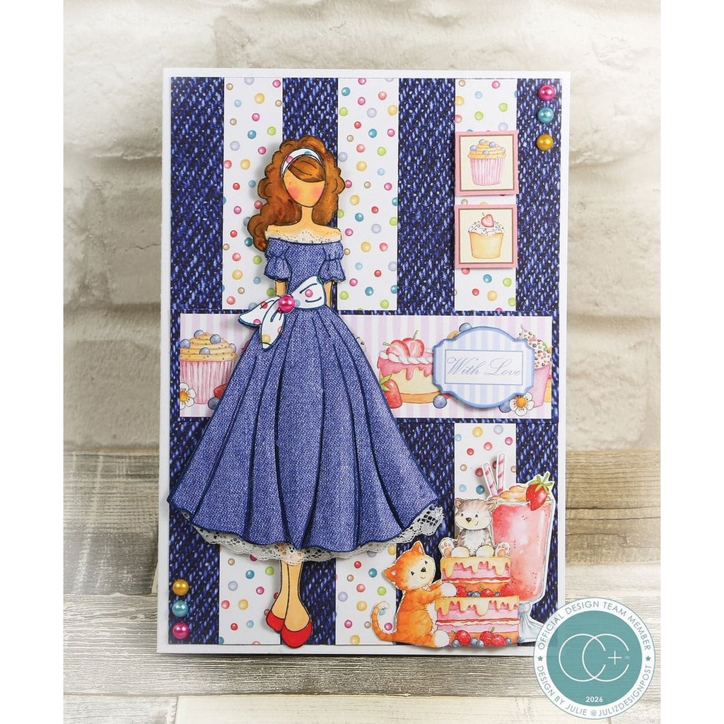 Craft Consortium Denim Textures 12 x 12 inch Paper Pack ccepad044 cute dress