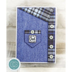 Craft Consortium Denim Textures 6 x 6 inch Paper Pack ccepad044b best dad ever