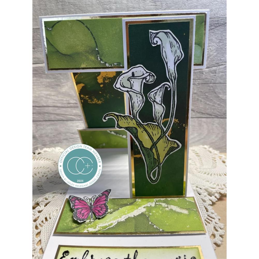 Craft Consortium Faeries Arumlillies Clear Stamp cclgstmp011 butterfly