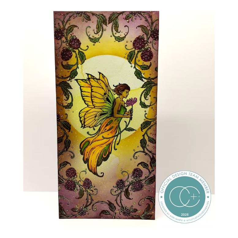Craft Consortium Faeries Blackberries Clear Stamps cclgstmp012 fairy wings