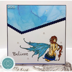 Craft Consortium Faeries Brushing Clear Stamp cclgstmp019 fairy wing