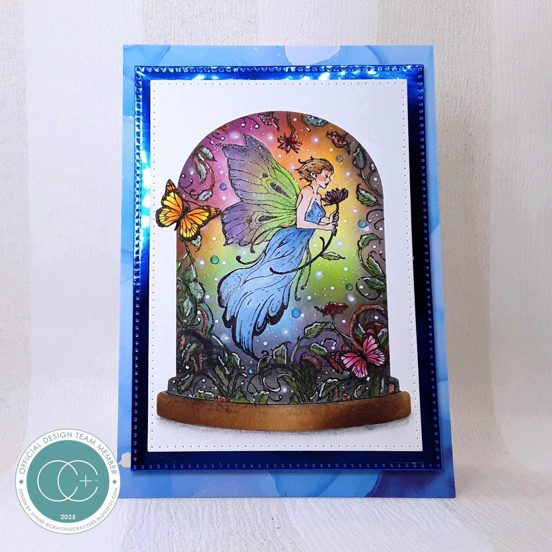Craft Consortium Faeries Butterflies Clear Stamps cclgstmp016 cloche