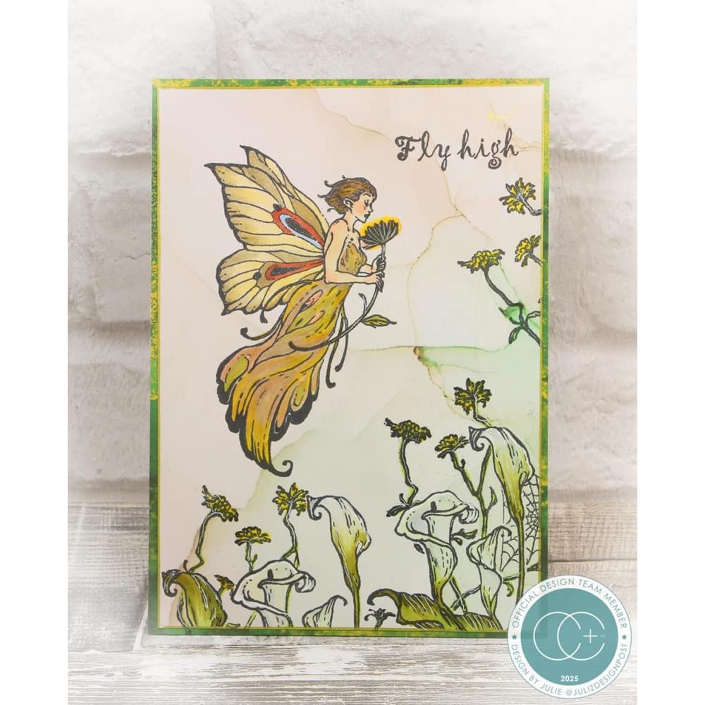 Craft Consortium Faeries Flower Clear Stamp cclgstmp003 fly high