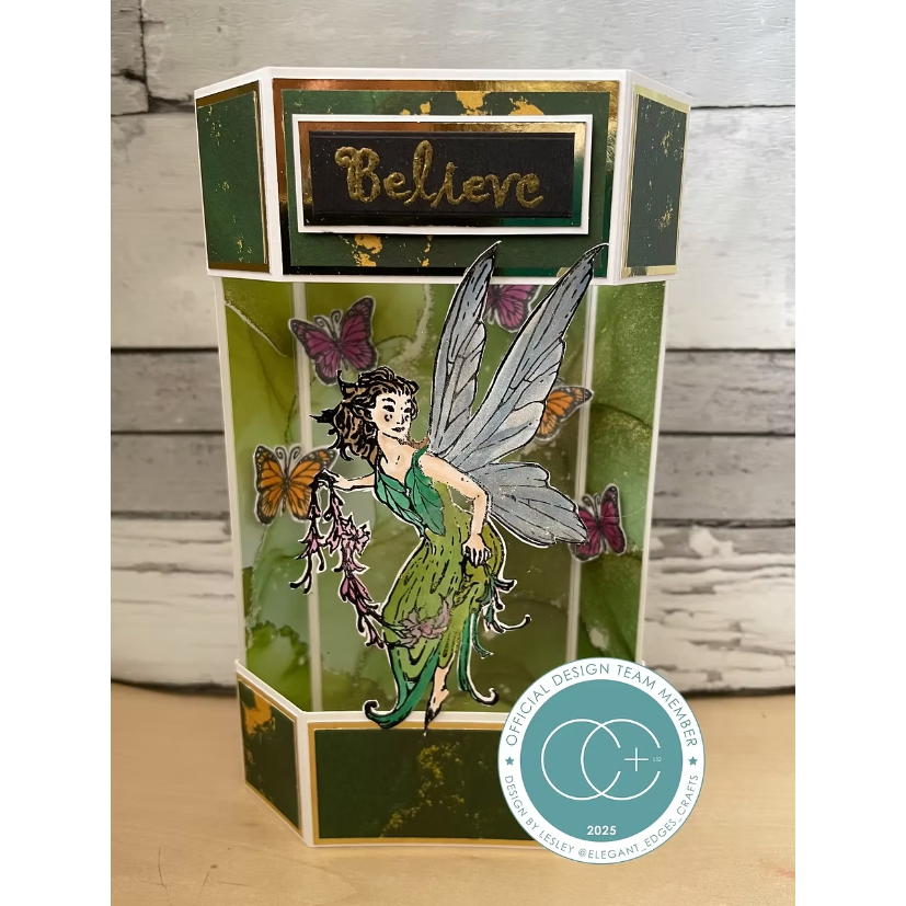 Craft Consortium Faeries Garland Clear Stamp cclgstmp001 butterflies