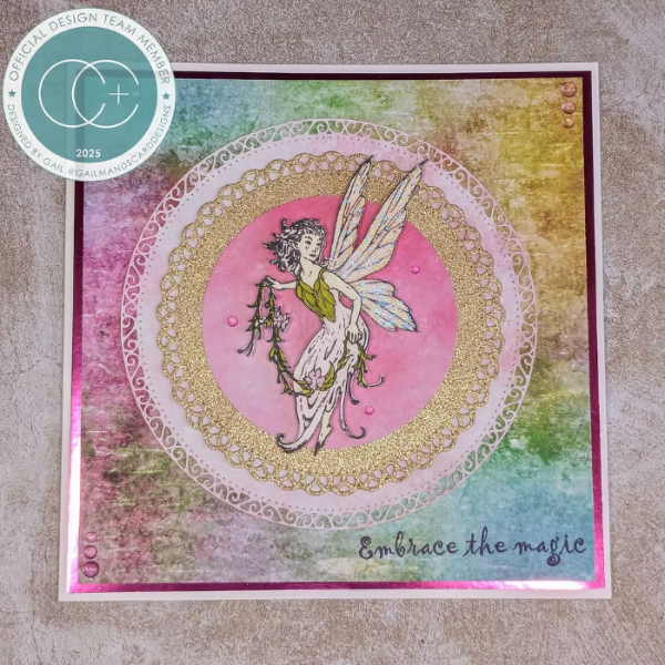 Craft Consortium Faeries Garland Clear Stamp cclgstmp001 magic