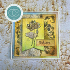 Craft Consortium Faeries Lotus Clear Stamp cclgstmp010 believe