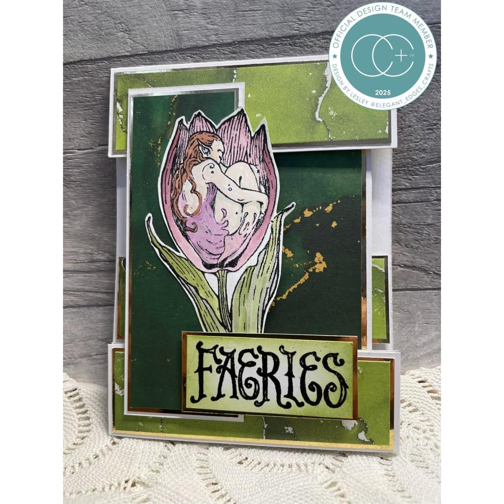 Craft Consortium Faeries Tulip Clear Stamp cclgstmp005 sleeping