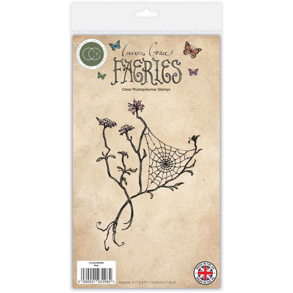 Craft Consortium Faeries Web Clear Stamp cclgstmp009