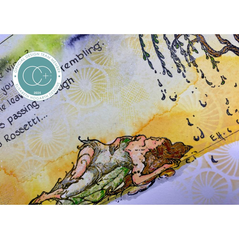 Craft Consortium Faeries Willow Clear Stamp cclgstmp007 sleeping