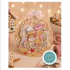 Craft Consortium Gingerbread Party 8x8 inch Paper Pad cclpad004 baked with love tag