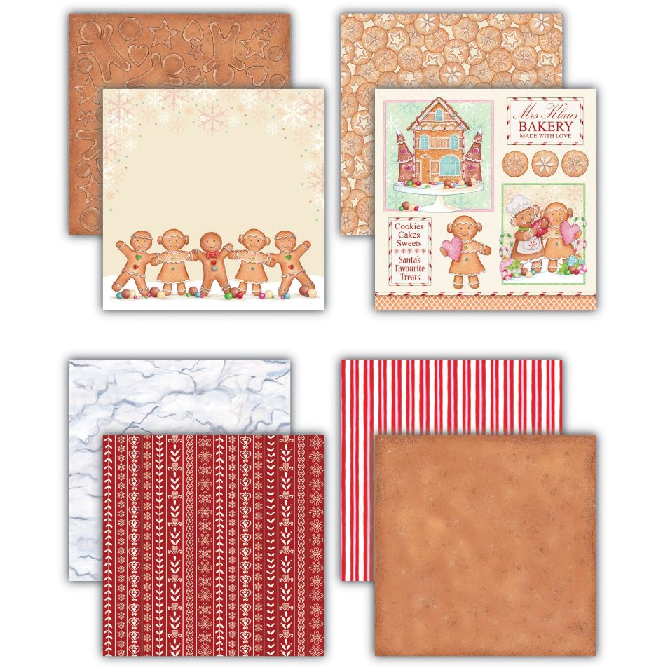 Craft Consortium Gingerbread Party 8x8 inch Paper Pad cclpad004 paper images 1