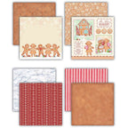Craft Consortium Gingerbread Party 8x8 inch Paper Pad cclpad004 paper images 1
