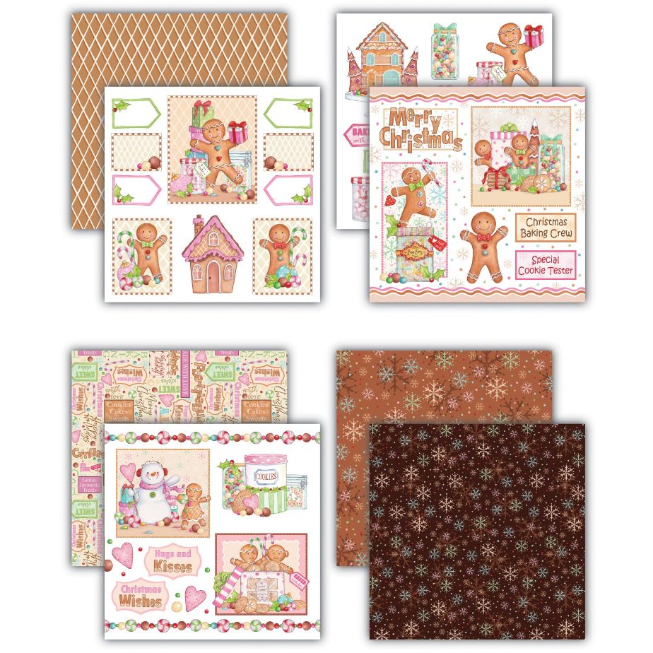 Craft Consortium Gingerbread Party 8x8 inch Paper Pad cclpad004 paper images 2