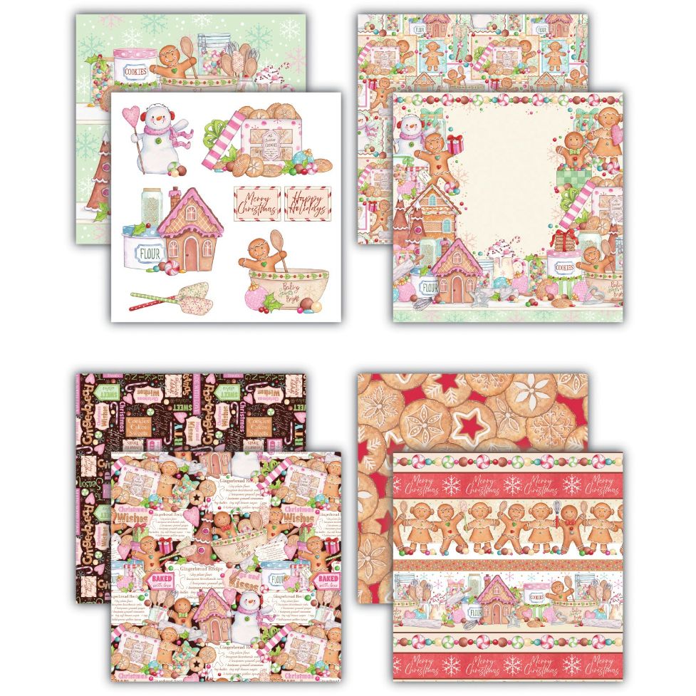 Craft Consortium Gingerbread Party 8x8 inch Paper Pad cclpad004 paper images 3