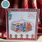 Craft Consortium Gingerbread Party Baking Crew Clear Stamps cclstmp009 gingerbread people happy holidays card