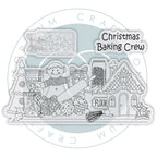 Craft Consortium Gingerbread Party Baking Crew Clear Stamps cclstmp009 product image