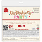 Craft Consortium Gingerbread Party Cookie Tester Clear Stamps cclstmp010 back of packaging