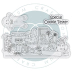 Craft Consortium Gingerbread Party Cookie Tester Clear Stamps cclstmp010 product image
