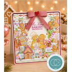 Craft Consortium Gingerbread Party Made with Love Clear Stamps cclstmp011 gingerbread people love card